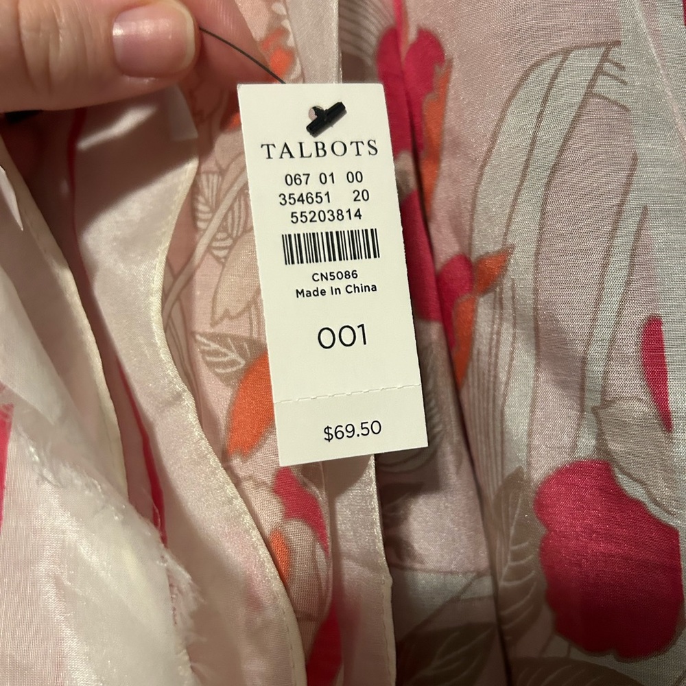 NEW Talbots Floral Scarf